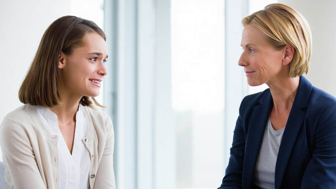 Прием у врача Девушка на приеме у врача